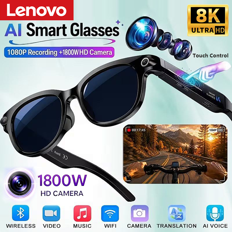 Smart Glasses Lens - Inteligentne okulary Lenovo 8K 1800W AI