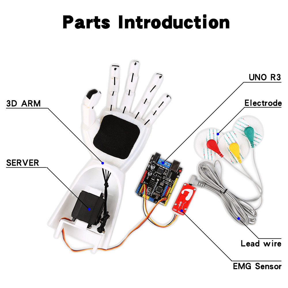 Ramię robota z czujnikiem EMG  – Muscle Sensor Emg recenzja i cena