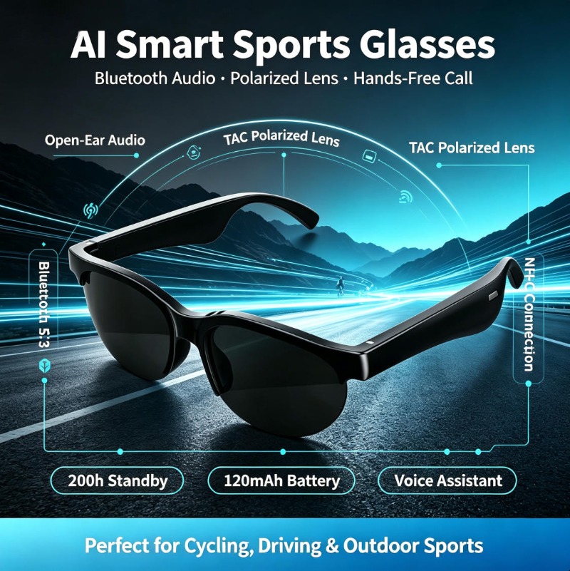 Inteligentne okulary Bluetooth – Smart Glasses Lens recenzja i cena